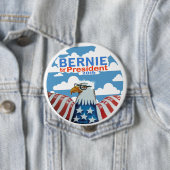 Bernie voor President 2016 Ronde Button 4,0 Cm (In situ)