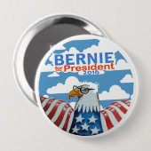 Bernie voor President 2016 Ronde Button 4,0 Cm (Voorkant /achterkant)