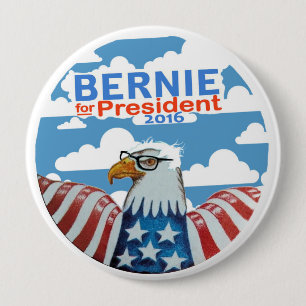 Bernie voor President 2016 Ronde Button 4,0 Cm