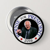 Bernie voor President 2016 Ronde Button 7,6 Cm (Voorkant /achterkant)
