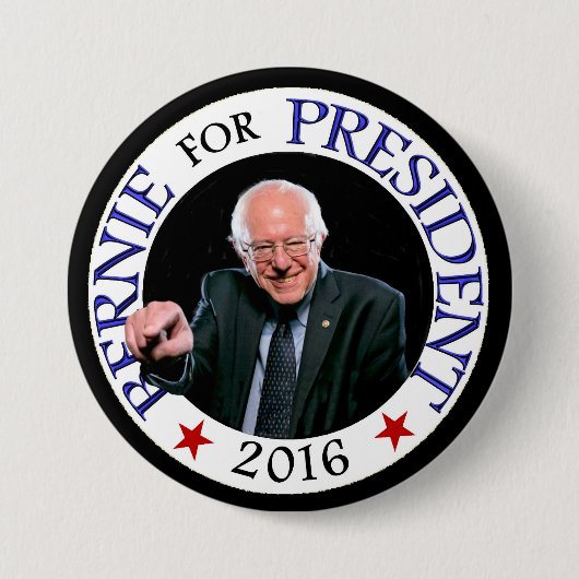 Bernie voor President 2016 Ronde Button 7,6 Cm (Voorkant)