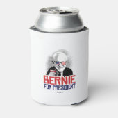 Bernie voor President - Feestdier Blikjeskoeler (Blikje Achterkant)