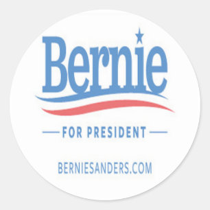 Bernie voor President Logo Ronde Sticker