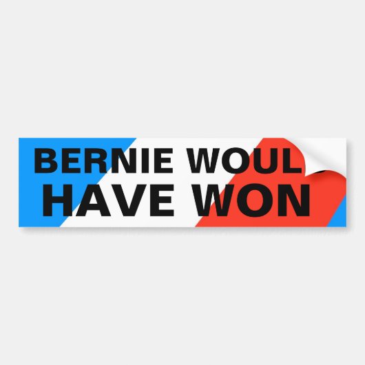 BERNIE ZOU WEL BUMPERSTICKER (Voorkant)