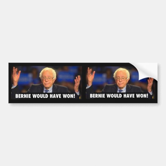 BERNIE ZOU WON HEBBEN! - sticker voor elk oppervla (Voorkant)