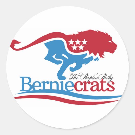 Berniecrats - Logo Stickers (Voorkant)