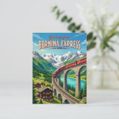 Bernina Express Zwitserland Briefkaart (Staand voorkant)