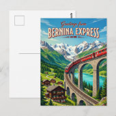 Bernina Express Zwitserland Briefkaart (Voorkant / Achterkant)