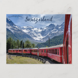 Bernina Express Zwitserland Briefkaart