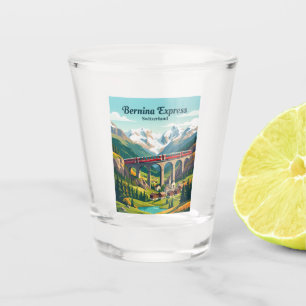 Bernina Express, Zwitserse Alpen Zwitserland Shot Glas