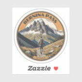 Bernina Pass Zwitserland Outdoors Mountain Pass Sticker (Vel)