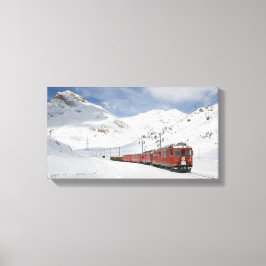 Bernina-spoorlijn Canvas Afdruk