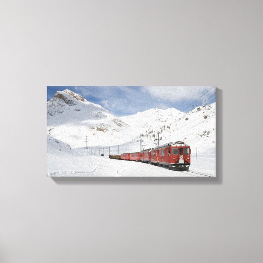 Bernina-spoorlijn Canvas Afdruk (Voorkant)