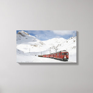 Bernina-spoorlijn Canvas Afdruk