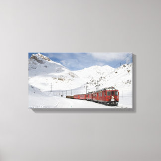 Bernina-spoorlijn Canvas Afdruk
