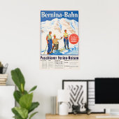 Berninabahn St. Moritz Kanton Graubünden Poster (Thuiskantoor)