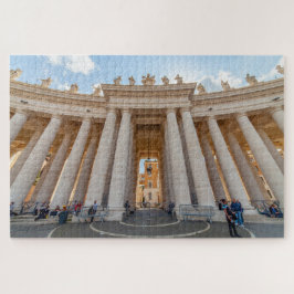 Bernini colonnade, St. Peter square, Rome, Italië Legpuzzel