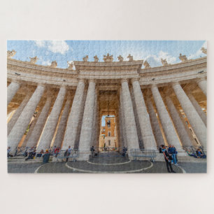 Bernini zuilengang, Sint-Pietersplein, Rome, Itali Legpuzzel