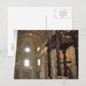 Bernini's bladerdak, Sint-Peter's Basilica Briefkaart (Voorkant / Achterkant)
