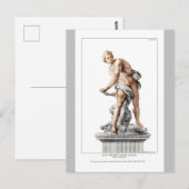 Bernini's David in een gravure van Nicolas Dorigny Briefkaart (Voorkant / Achterkant)