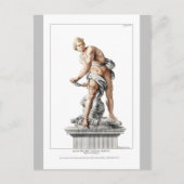 Bernini's David in een gravure van Nicolas Dorigny Briefkaart (Voorkant)