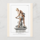 Bernini's David in een gravure van Nicolas Dorigny Briefkaart (Voorkant)