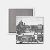 Bernini's oorspronkelijke plan voor het Sint-Peter Magneet (Voorkant / Achterkant)