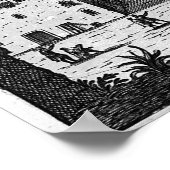 Bernini's oorspronkelijke plan voor het Sint-Peter Poster (Hoek)