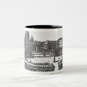 Bernini's oorspronkelijke plan voor het Sint-Peter Tweekleurige Koffiemok (Center)