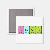 Bernita periodieke table name magnet (Voorkant / Achterkant)