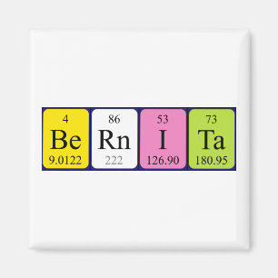 Bernita periodieke table name magnet