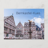 Bernkastel-Kues Historic Facades Germany Souvenir Feestdagenkaart (Voorkant)