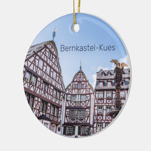 Bernkastel-Kues Historic Facades Germany Souvenir Keramisch Ornament (Links)