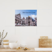 Bernkastel-Kues Historic Facades Germany Souvenir Poster (Keuken)