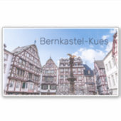 Bernkastel-Kues Historic Facades Germany Souvenir Sticker (Voorkant)