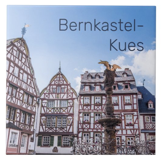 Bernkastel-Kues Historic Facades Germany Souvenir Tegeltje (Voorkant)