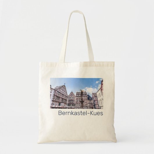 Bernkastel-Kues Historic Facades Germany Souvenir Tote Bag (Voorkant)