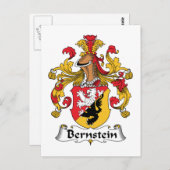Bernstein Family Crest Briefkaart (Voorkant / Achterkant)