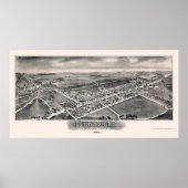 Bernville, PA Panoramic Map - 1898 Poster (Voorkant)