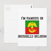 beroemd Brussel België Briefkaart (Voorkant / Achterkant)