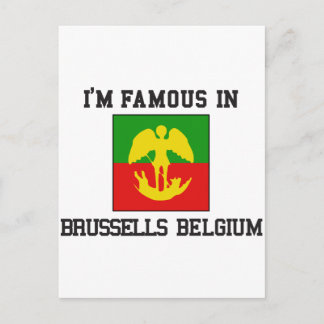 beroemd Brussel België Briefkaart