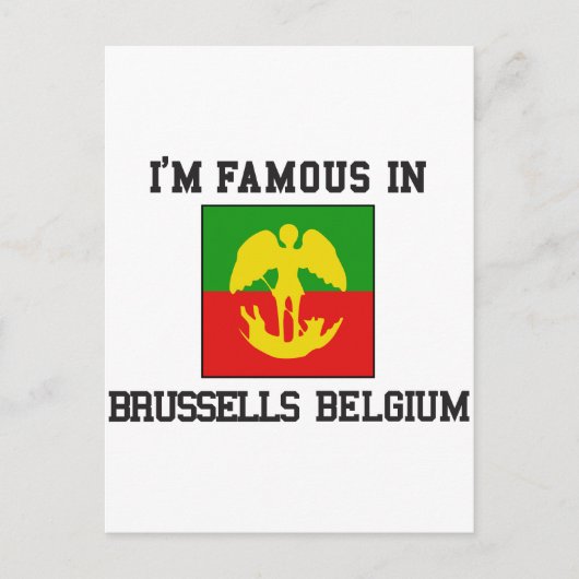 beroemd Brussel België Briefkaart (Voorkant)