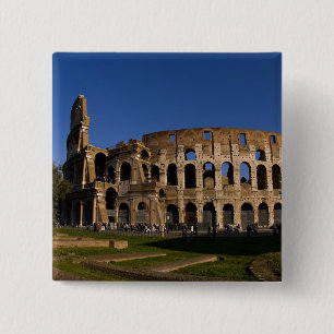 Beroemd Colosseum in Rome Italië Landmark 2 Vierkante Button 5,1 Cm