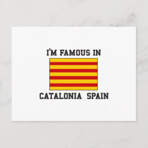 beroemd in Catalonië, Spanje Briefkaart