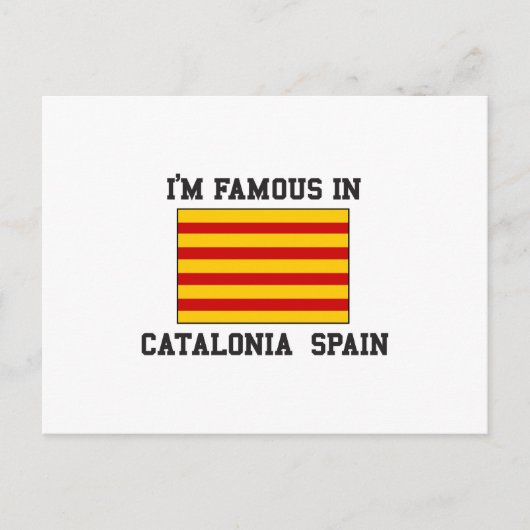 beroemd in Catalonië, Spanje Briefkaart (Voorkant)