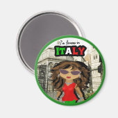 Beroemd in Italië Diva Magneet (Voorkant / Achterkant)