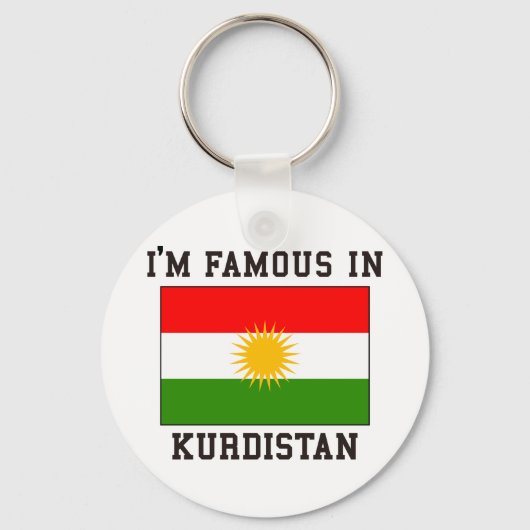beroemd in Koerdistan Sleutelhanger (Voorkant)