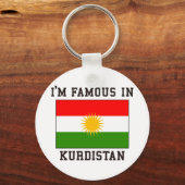beroemd in Koerdistan Sleutelhanger (Voorkant)