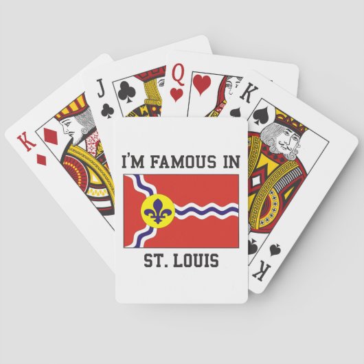 beroemd in St. Louis Pokerkaarten (Achterkant)
