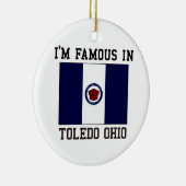 beroemd in Toledo Keramisch Ornament (Rechts)